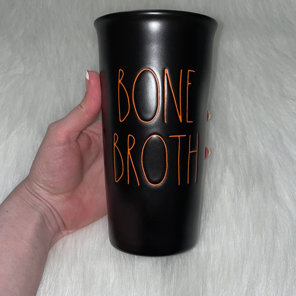 NWT Rae Dunn ceramic Bone 🦴 broth travel mug